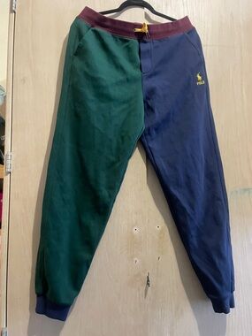Polo by Ralph Lauren Two-Tone Kids Joggers in Green, Navy & Maroon